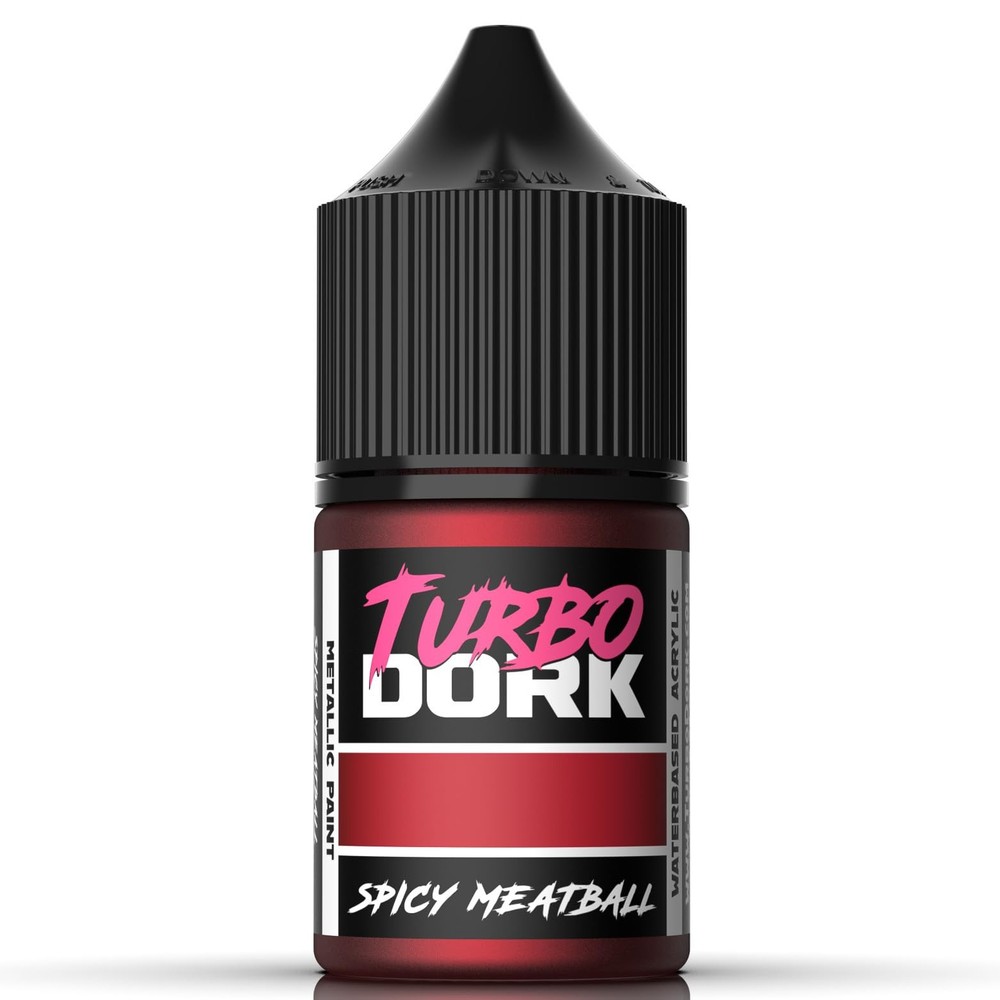 Turbo Dork Spicy Meatball Metallic Acrylic Paint 22ml Bottle - Water-based