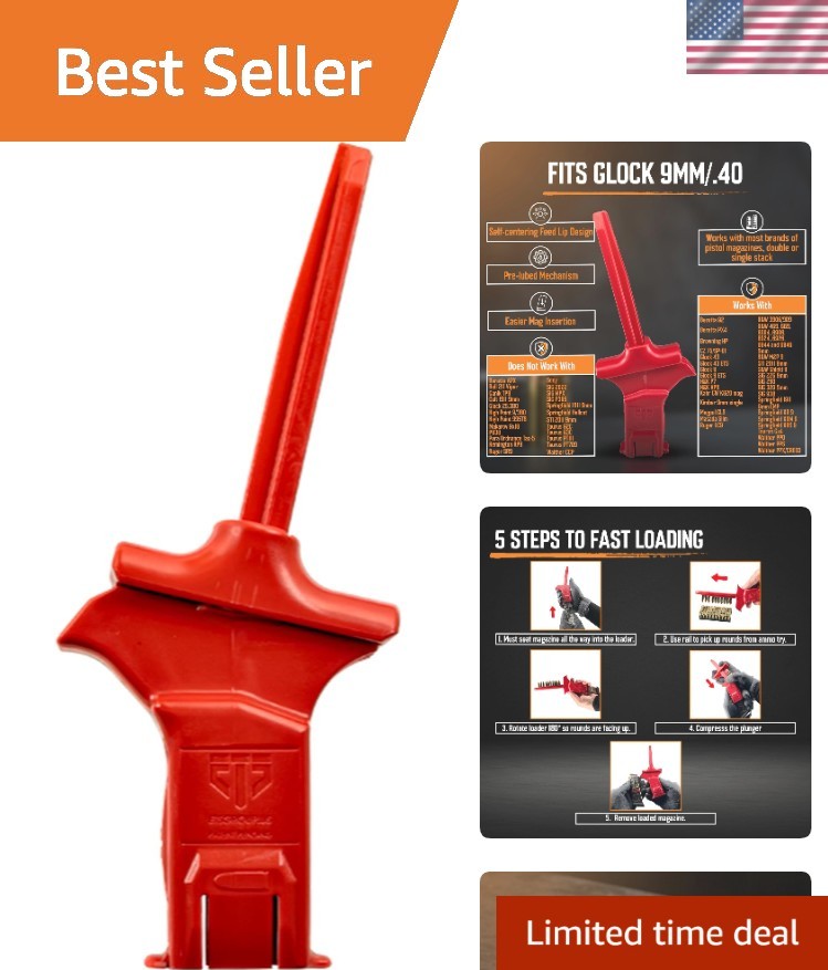 Speed Loader for Glock Magazines in Red