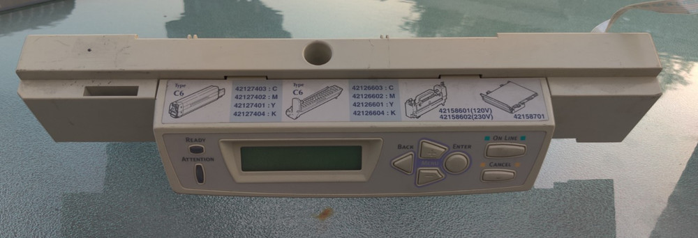 Okidata front panel 42067501 - new!