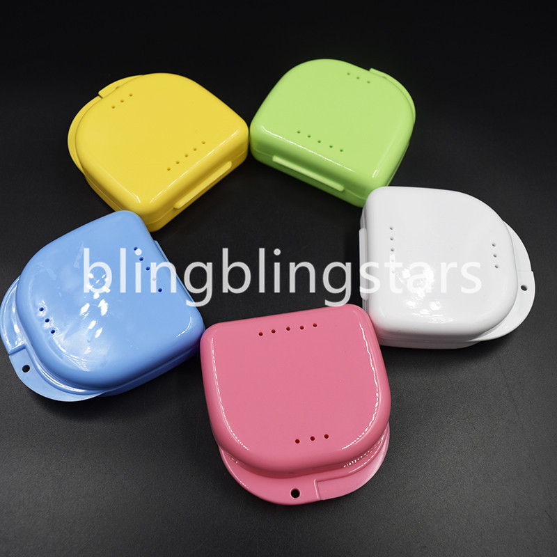 10 Pcs Denture Retainer Storage Box, Mouthguard Container, Assorted Colors
