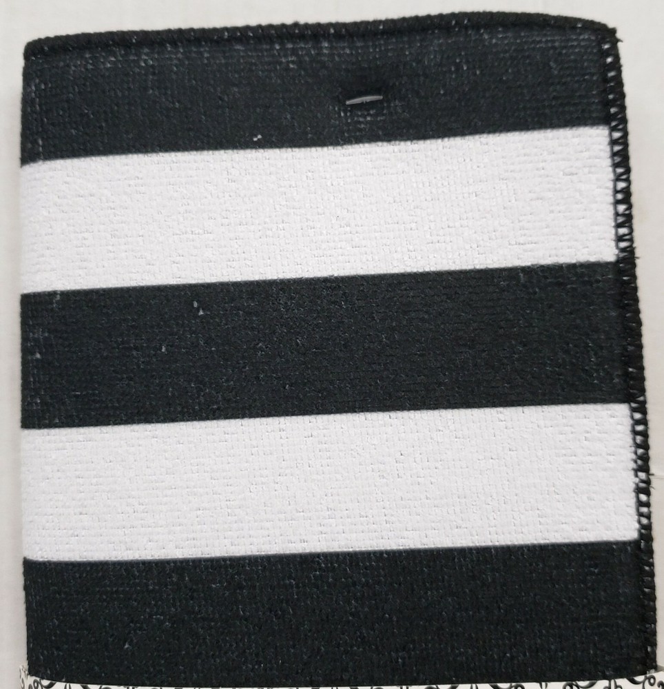 Kitchen Microfiber Drying Mat (15" x 20") BLACK & WHITE STRIPES, MI