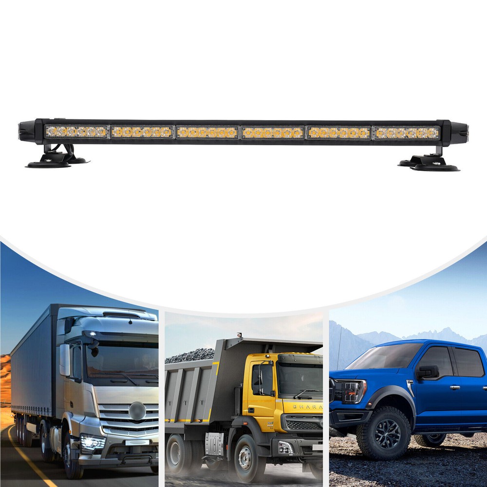 28.4" 80 LED Amber LED Strobe Light Bar, Emergency Strobe Light, Strobe Light
