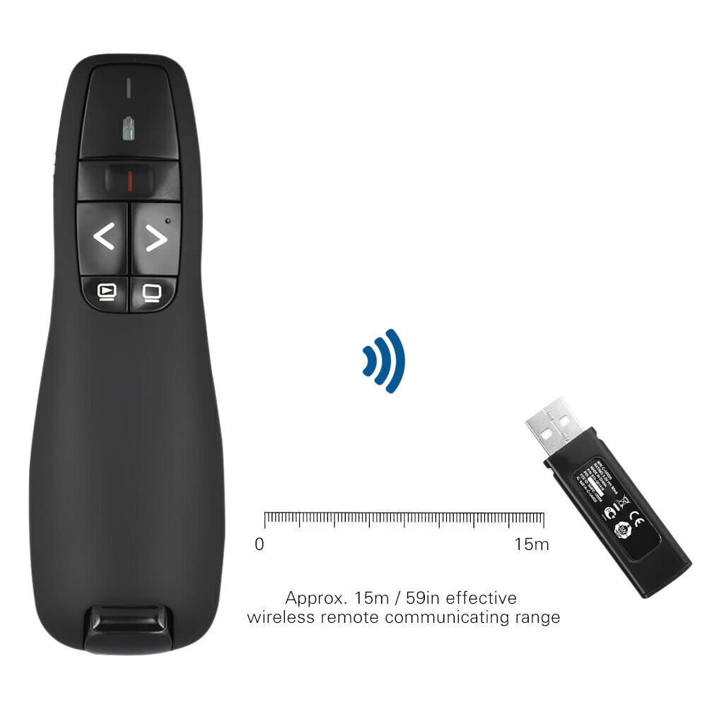 Power point Presentation Remote Wireless USB PPT Presenter Laser Pointer Clicker