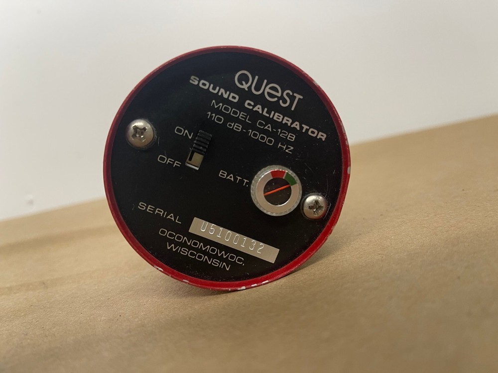 Quest CA-12B Permissible Sound Calibrator
