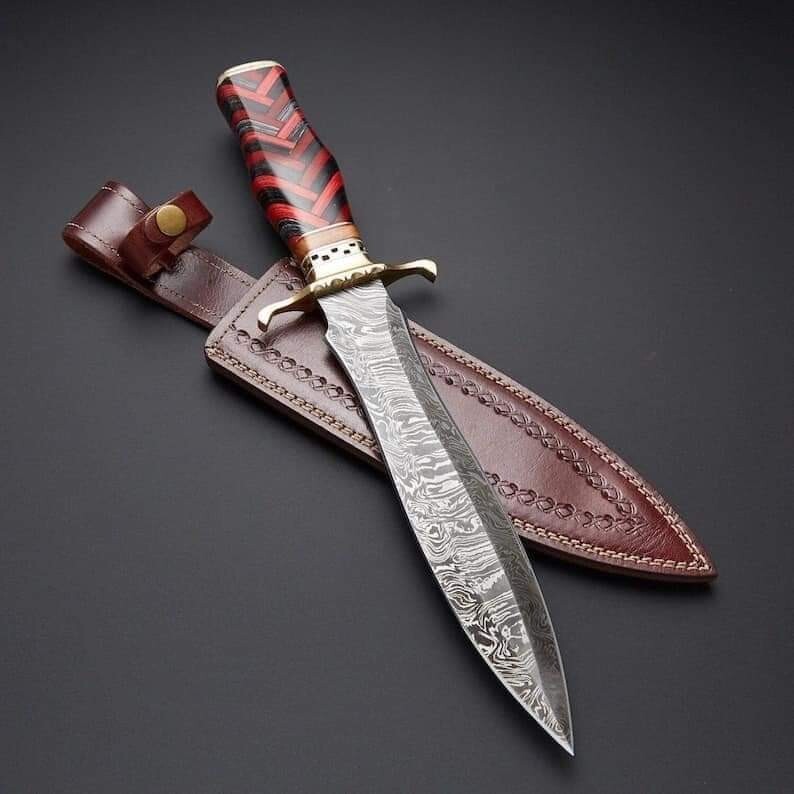 Handmade Toothpick Dagger knife Replica.Jim,Forest ,Searless Fixed Blade Knife