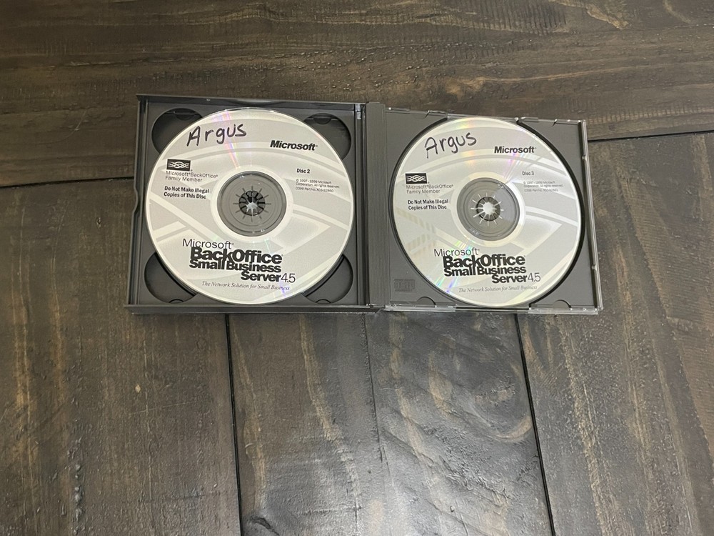 Windows BackOffice Small Business Server 4.0 PC Software Discs CDs 1997 Vtg