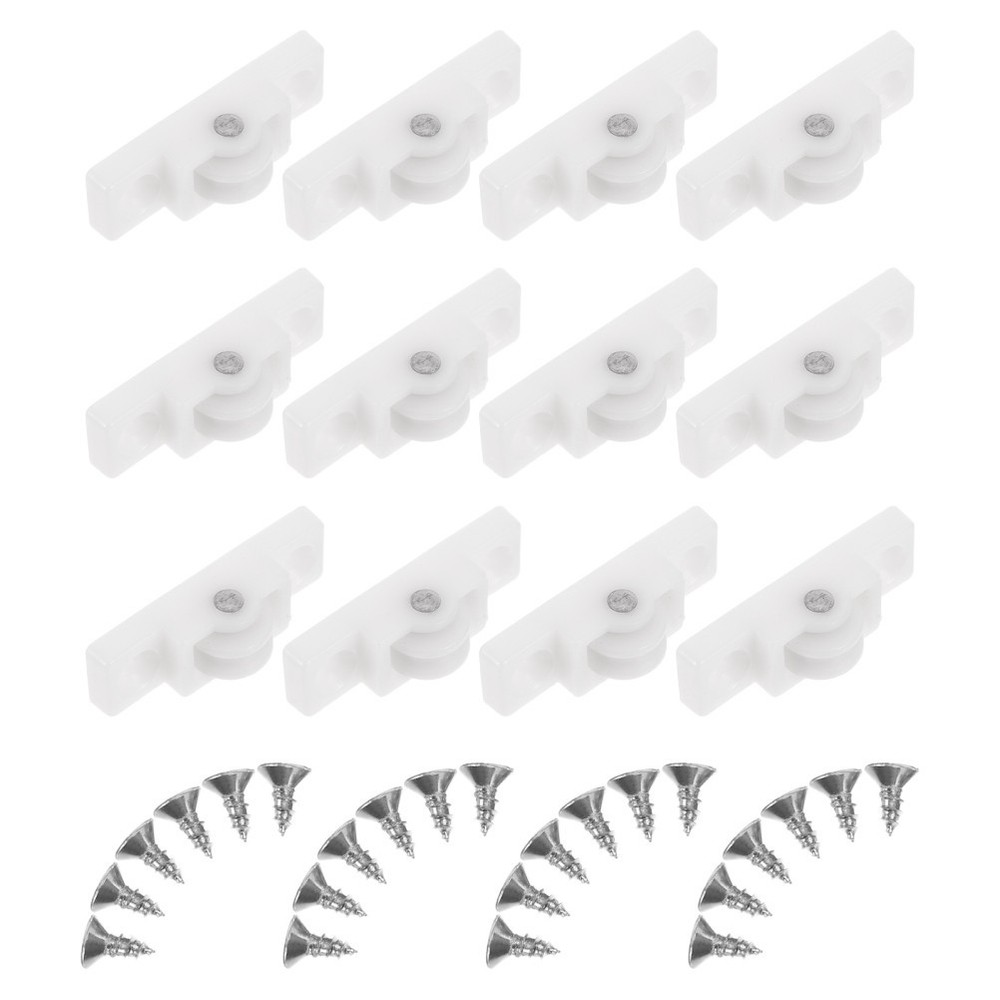 12 Pcs Upright Freezer Rollers Cabinet Door Sliding Fridge Bottom