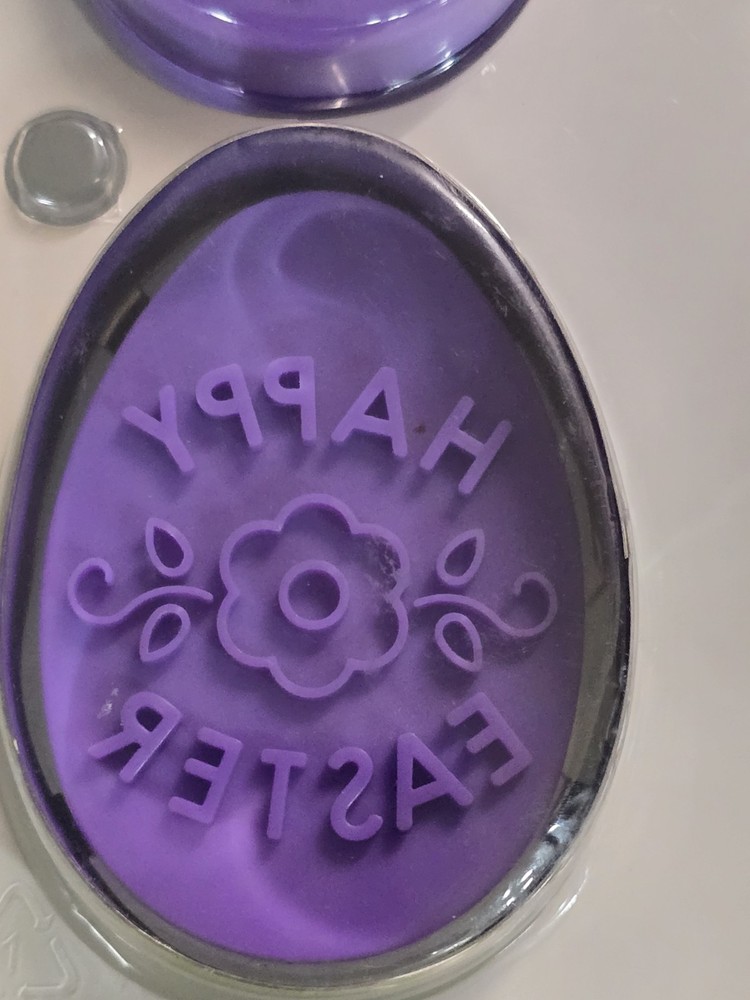 Wilton Easter Egg Push-N-Print Embossed Cookie Making Set 3 Design Disks