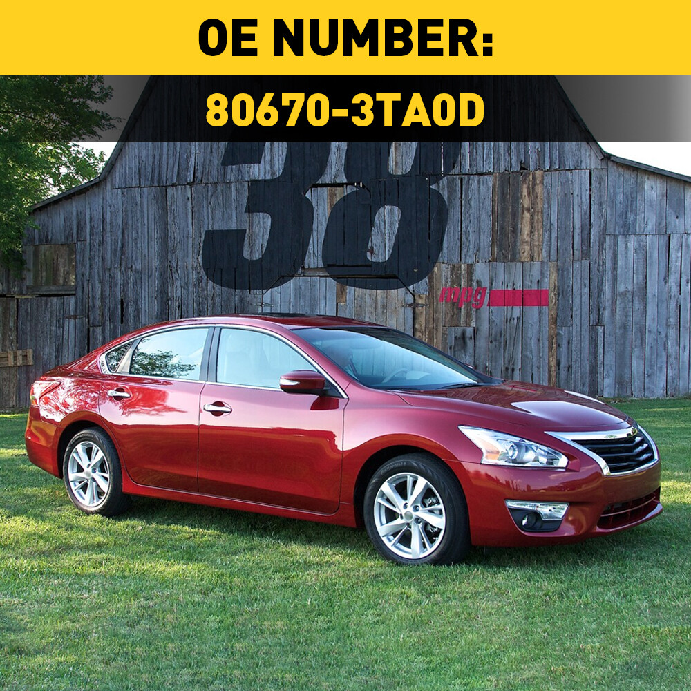 Inside Interior Door Handle & Black Chrome Passenger Side for Altima Pathfinder