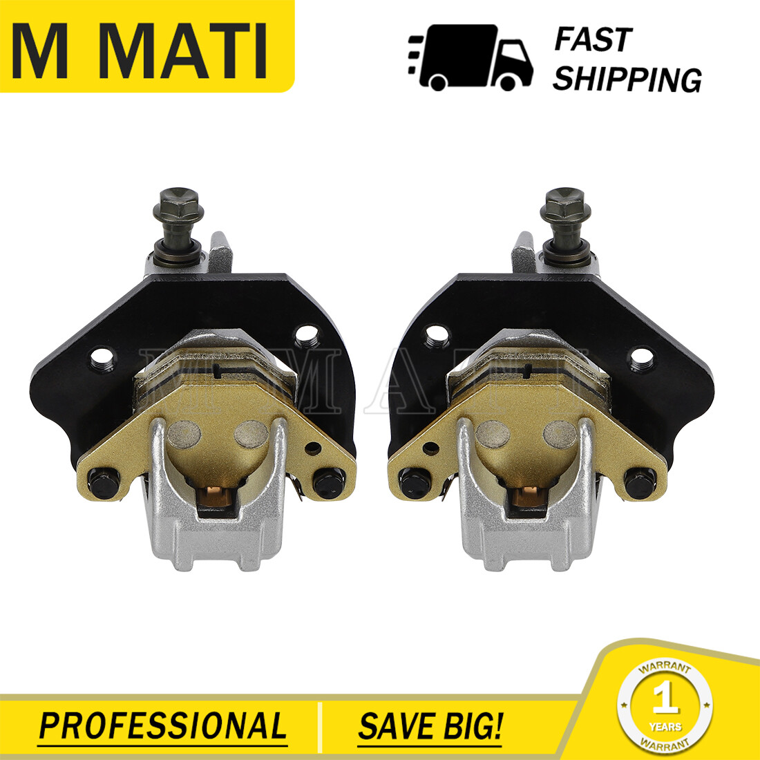 Front Left & Right Brake Calipers For Suzuki QuadRacer 250 LT250R 1985 - 1992