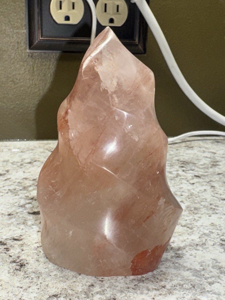 Polished Fire Quartz Flame - Over 1 Lb!