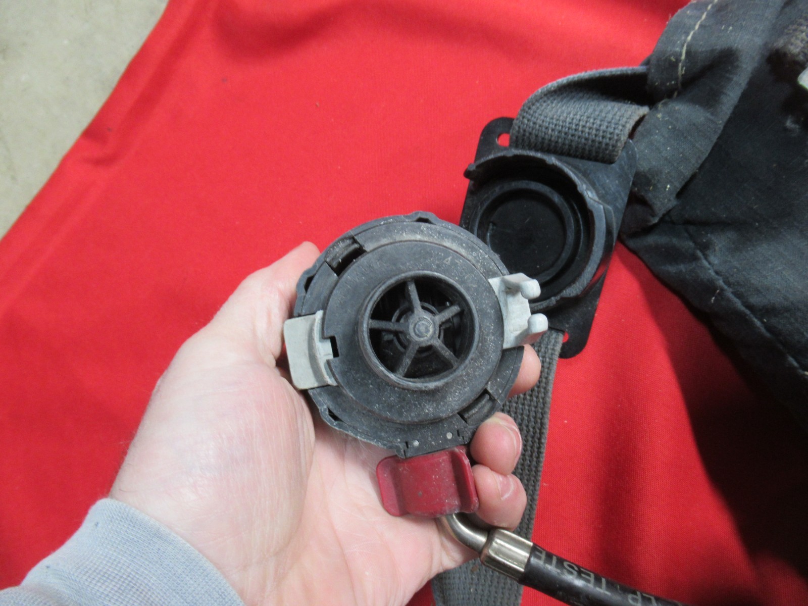 MSA Firehawk SCBA Pack Harness - 4500 PSI WITH RESCUE BELT DESCENDER REGULATOR