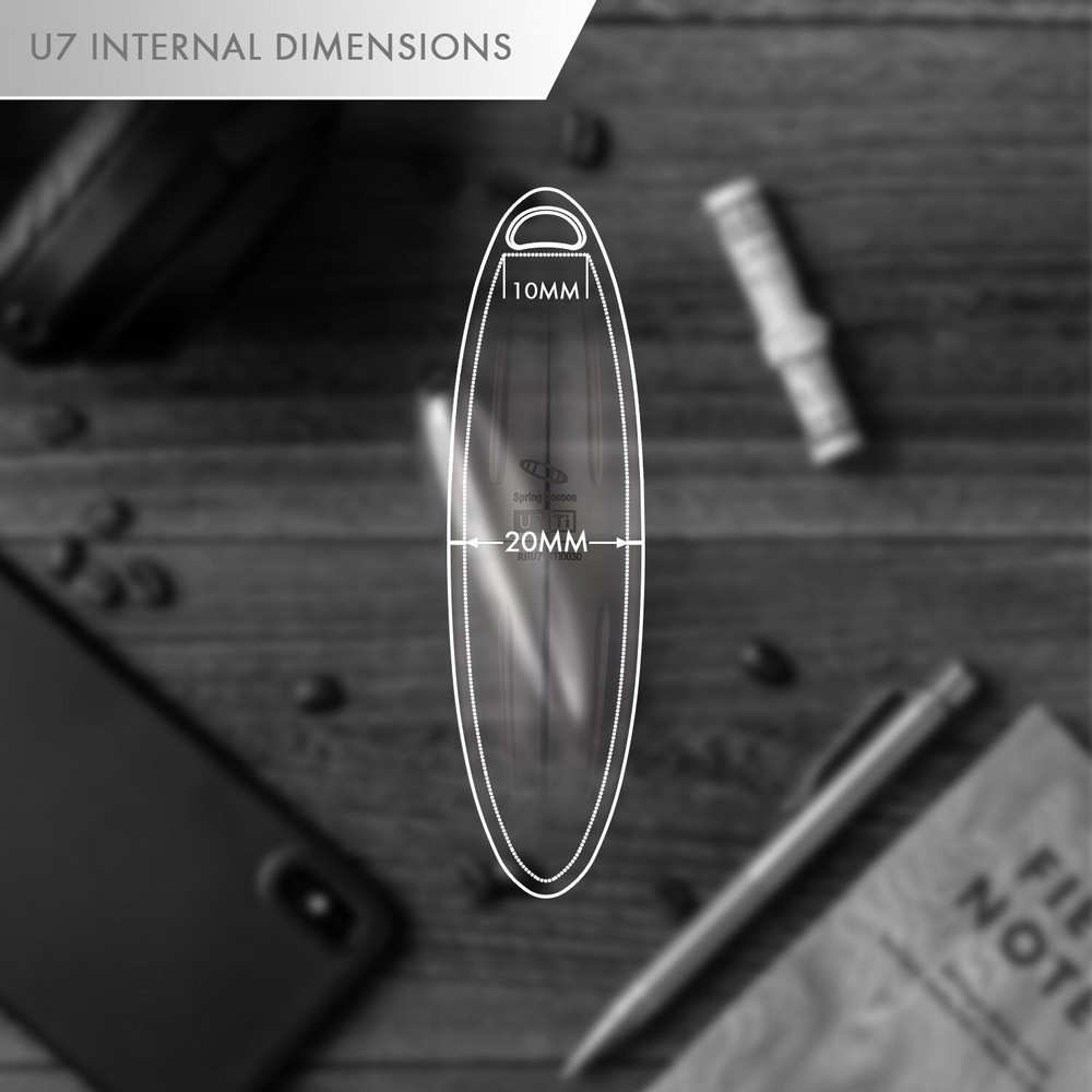 RovyVon Spring Cocoon U7 Titanium Capsule / Pill Holder