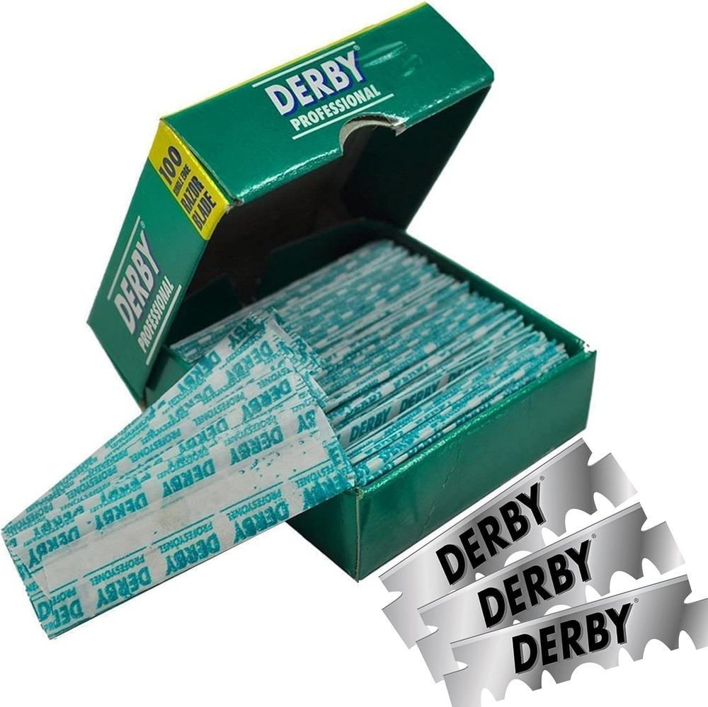 Derby Professional Single Edge Razor Blades, 100 Count