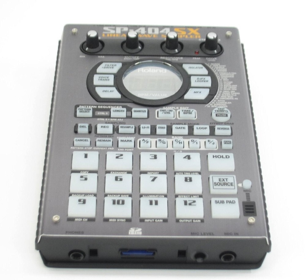 Roland SP-404SX COMPACT LINEAR WAVE SAMPLER Operation confirmed Used
