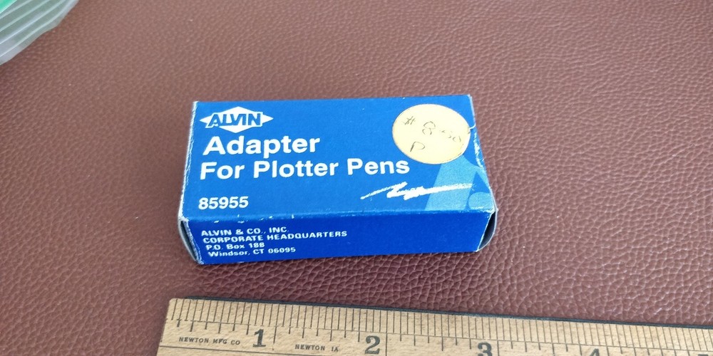 NOS (2 pieces) Alvin Adaptor for Plotter Pens ~ BBC Goerz Calcomp Commodore IBM