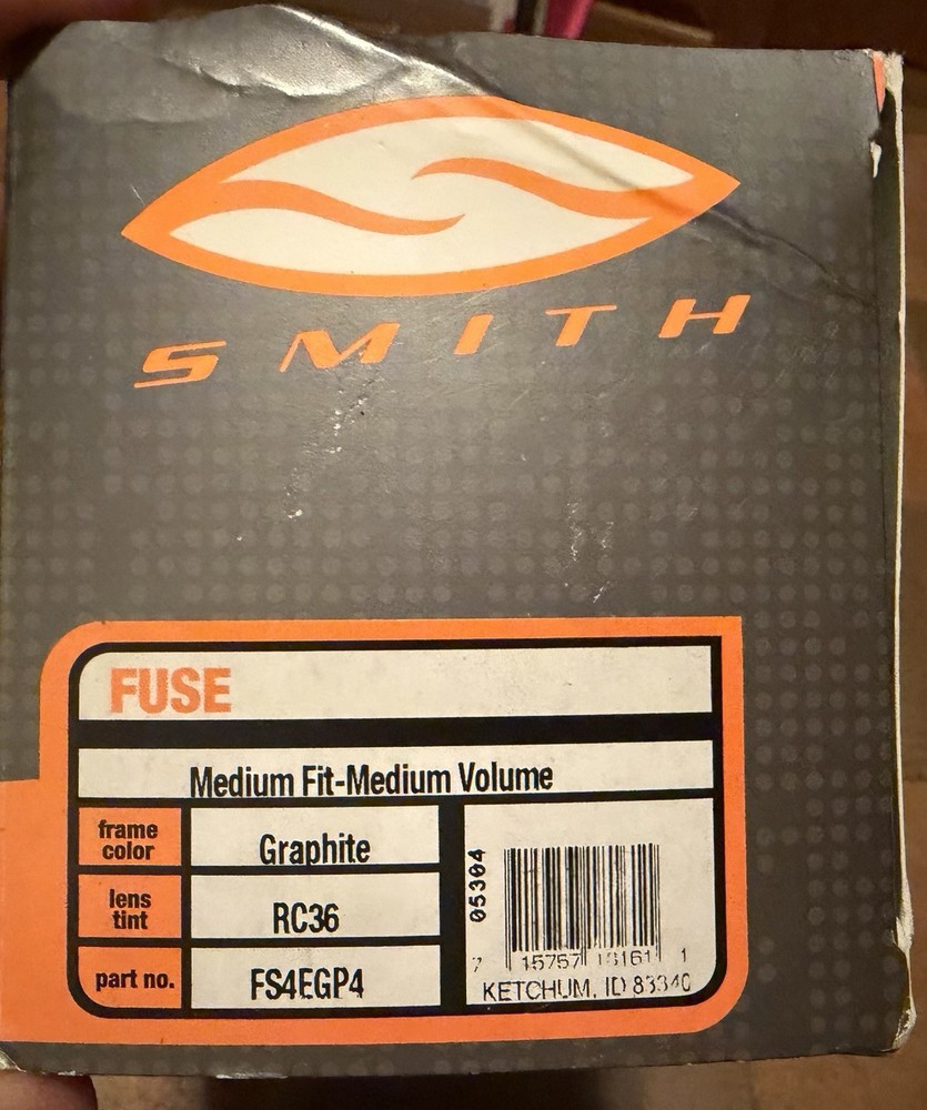 Smith FUSE Regulator Series /RC36 Graphite Medium Fit