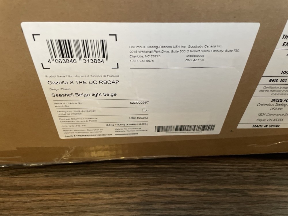 Cybex Gazelle S 2 Stroller Seashell Beige