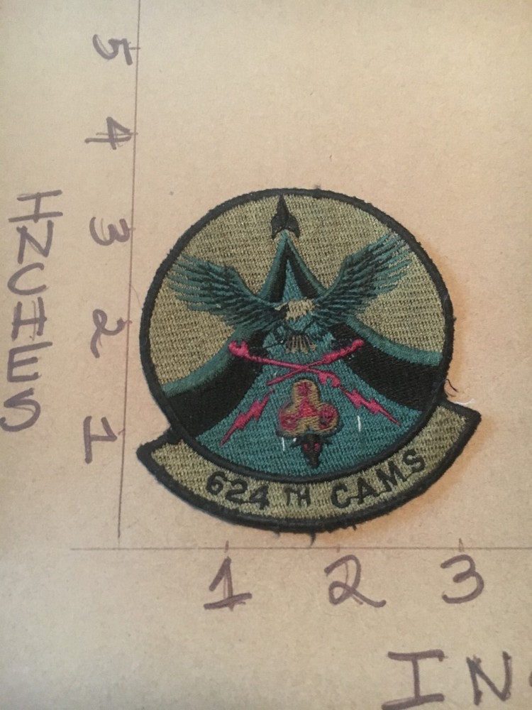 USAF 624th CAMS Squadron subdued patch 5/23/25