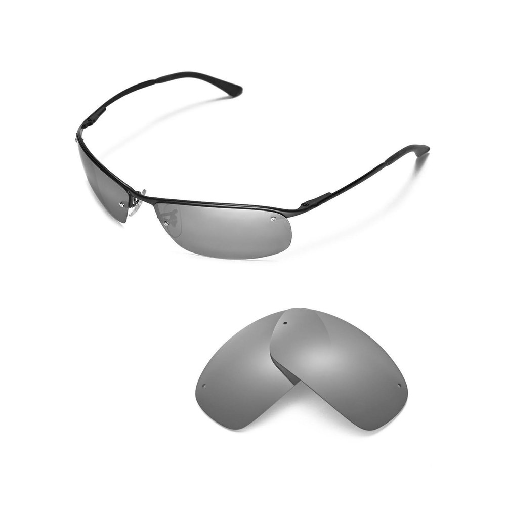 Walleva Titanium Polarized Replacement For Ray-Ban RB3183 63mm