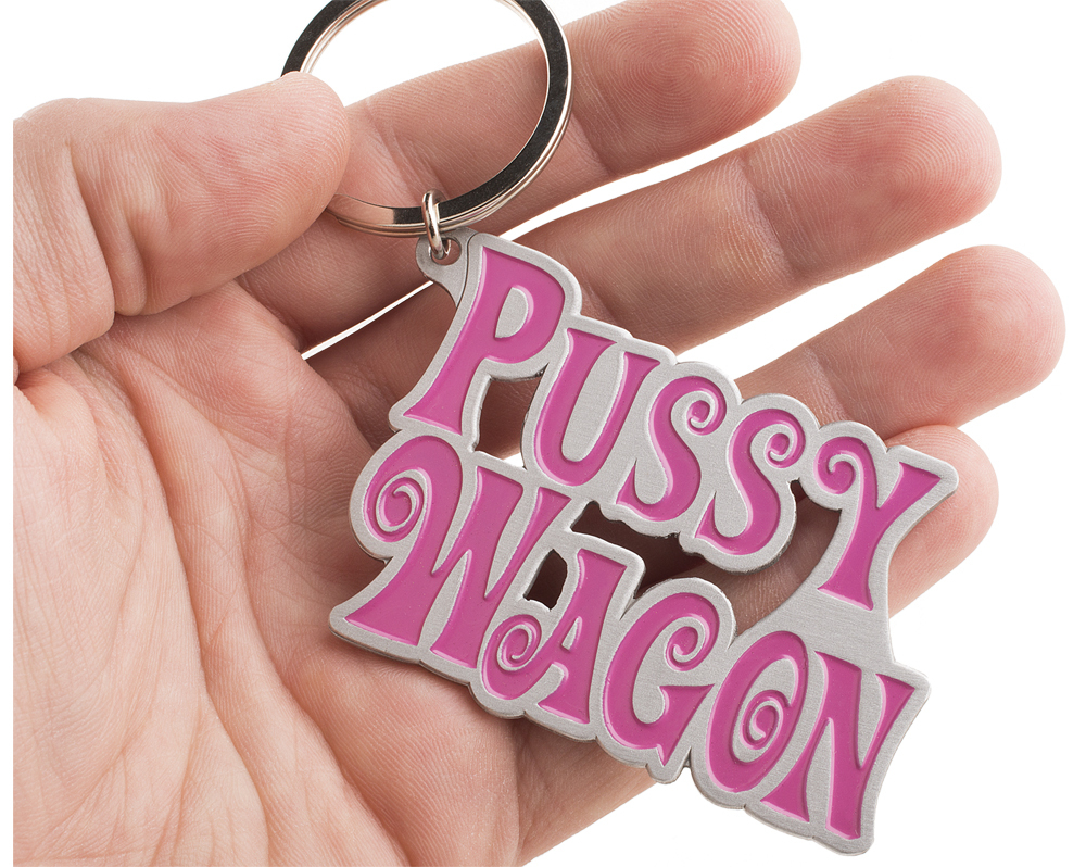 Pussy Wagon Metal Key Chain Keyring As Seen in Kill Bill