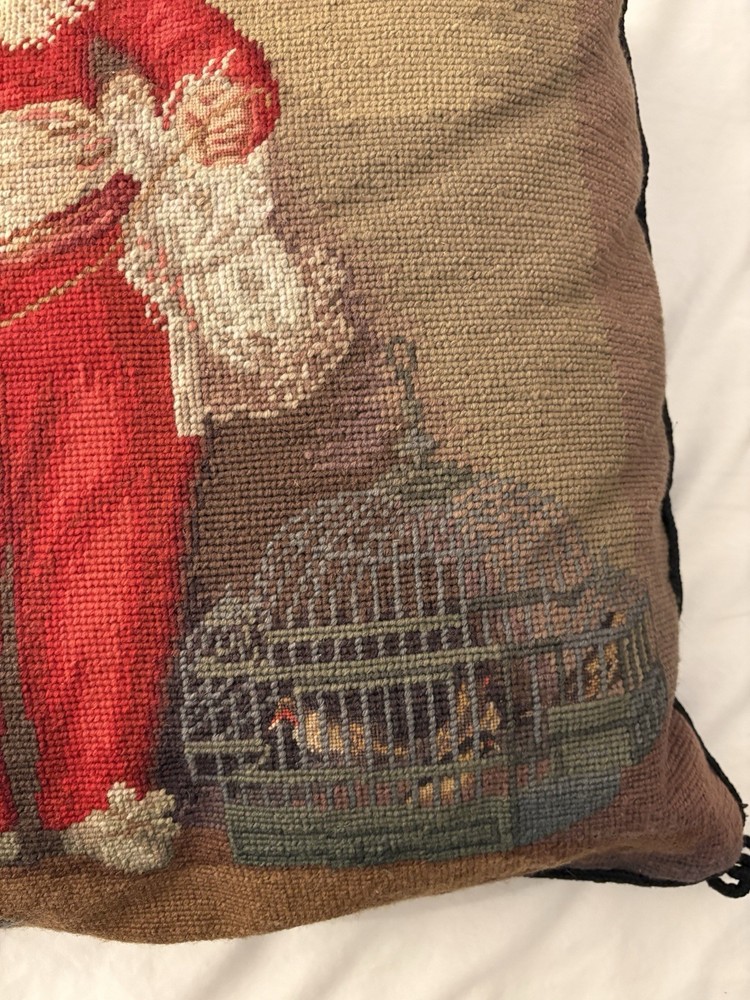 Vintage Bucilla Needlepoint Cushion