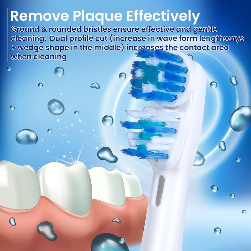 Replacement Brush Heads Compatible with Oral B- Double Clean Design, Double Clea