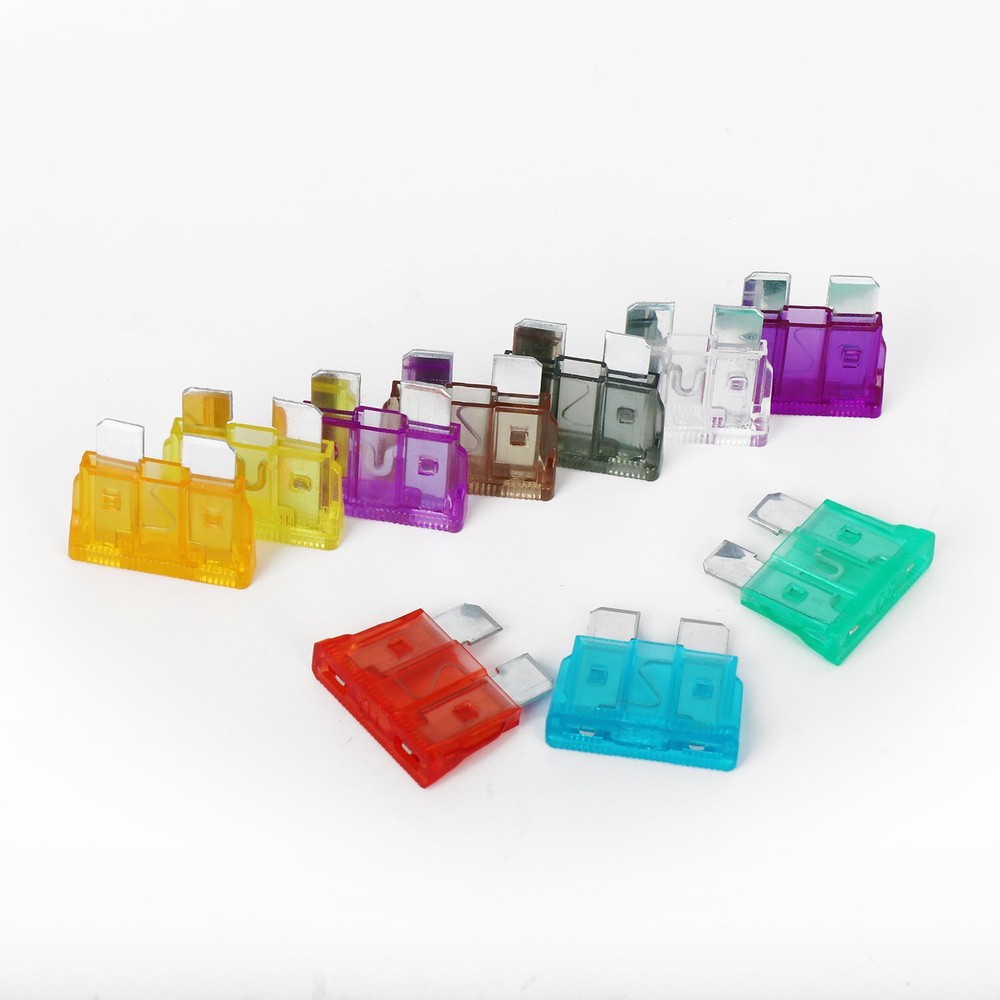 100pcs Car Auto Standard/Medium Blade Fuse 2A~35A Assorted Set + 1pc Puller Kit