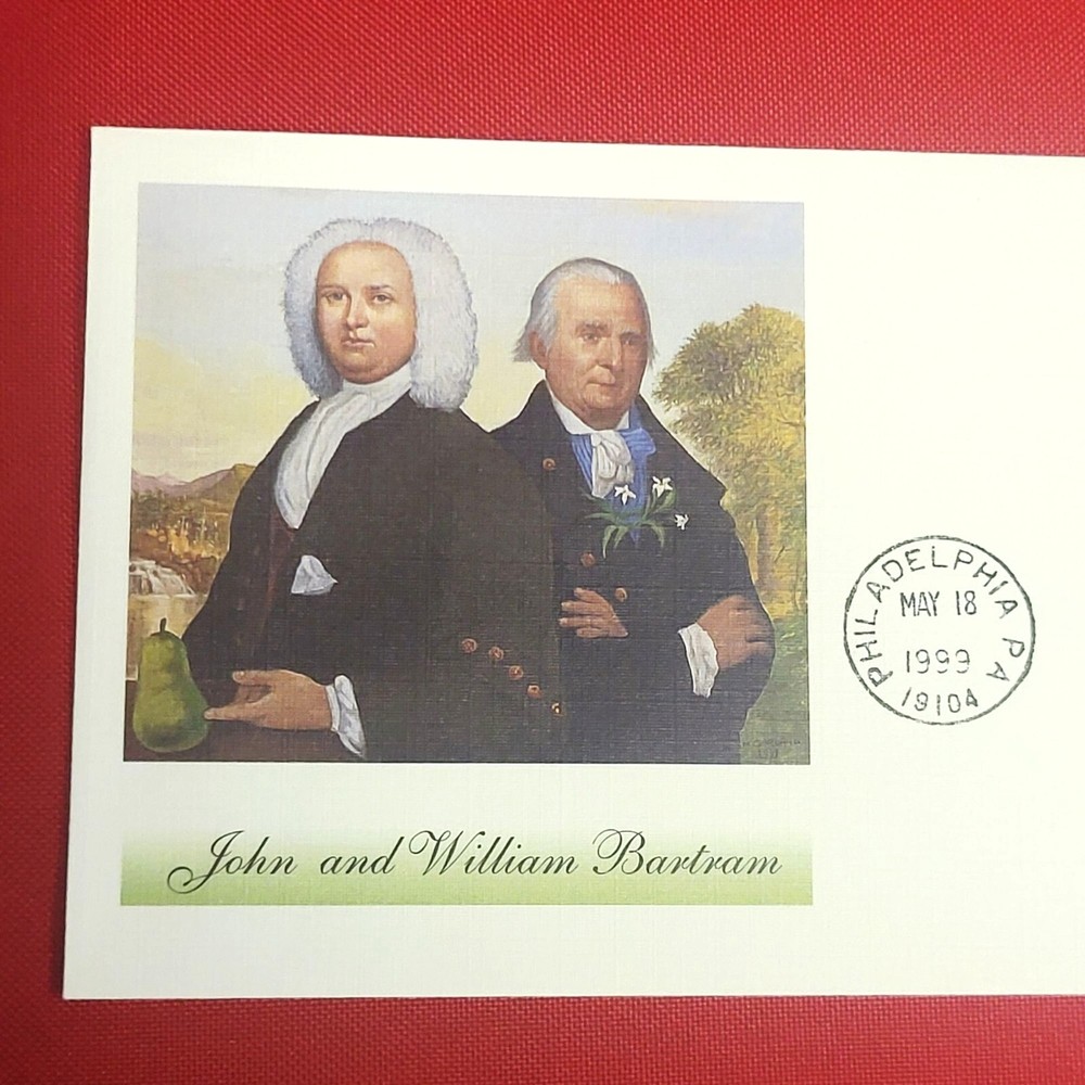 First Day of Issue John and William Bartram Stamp Cache Envelope