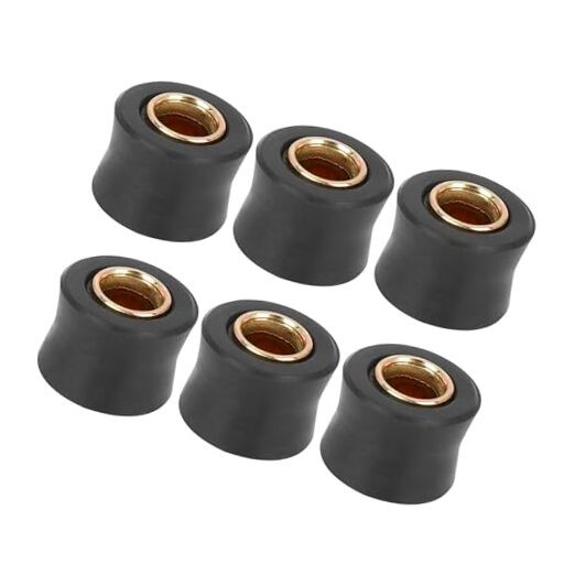 6pcs Motorcycle 10mm Inner Diameter Rear Shock Absorber Cushion Rubber Ring
