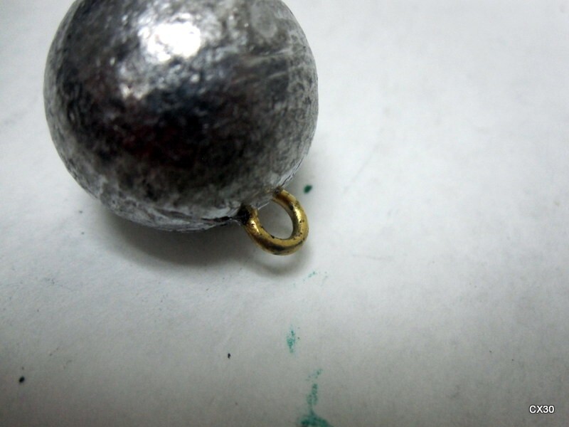 20 Pcs. Egg Drop Sinkers 2 Oz. with Static Ring