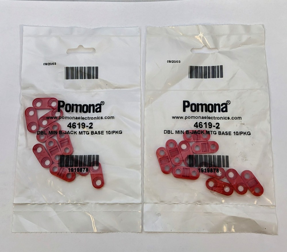 Pomona 4619-2 DBL MIN B-JACK MTG BASE 10/PKG 2 (LOT)