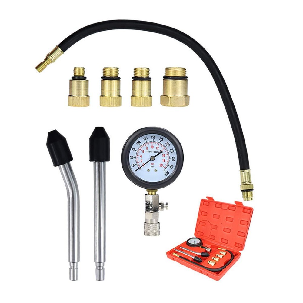 Compression Tester Compression Tester Kit Compression Gauge Car Motorcycle M...