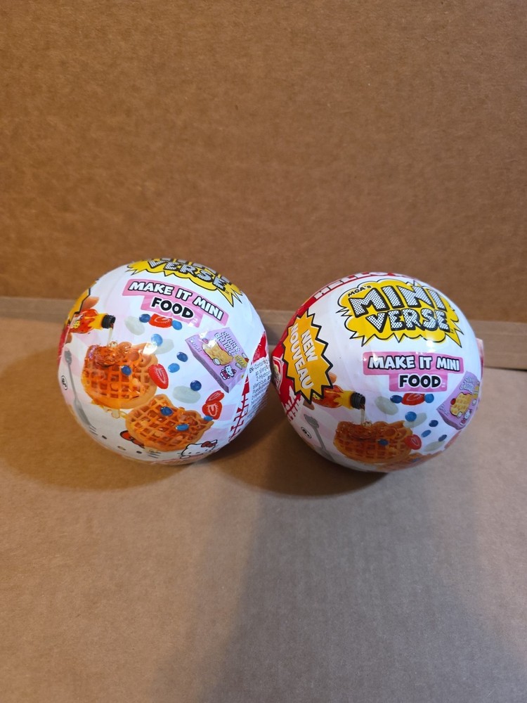 MGA's Miniverse Make It Mini Food Hello Kitty Mini Collectible - 2 PACK