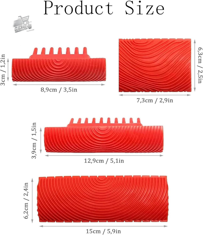Wood Grain Tool, Rubber Painting Tool for Decorations