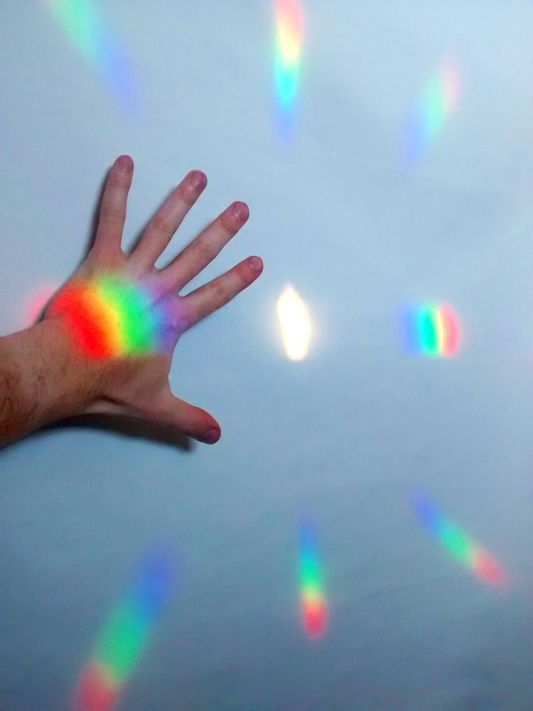 HUGE 6X6 INCH Diffraction Grating Sheet 13,500 DOUBLE AXIS Line.Laser Split LOOK
