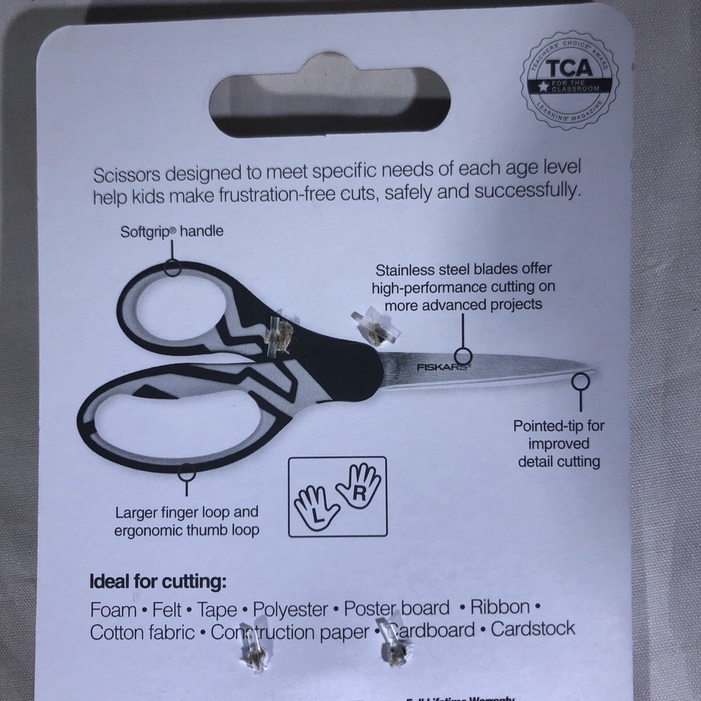 Fiskars Student Scissors - 7” Blue Small Sharp Craft Sewing School scrapbooking