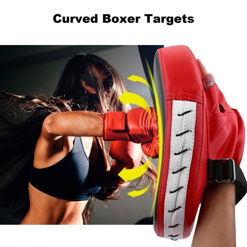 1/2PCS Specialized Curved Boxing Targets Training Leather Urethane Boxing Target