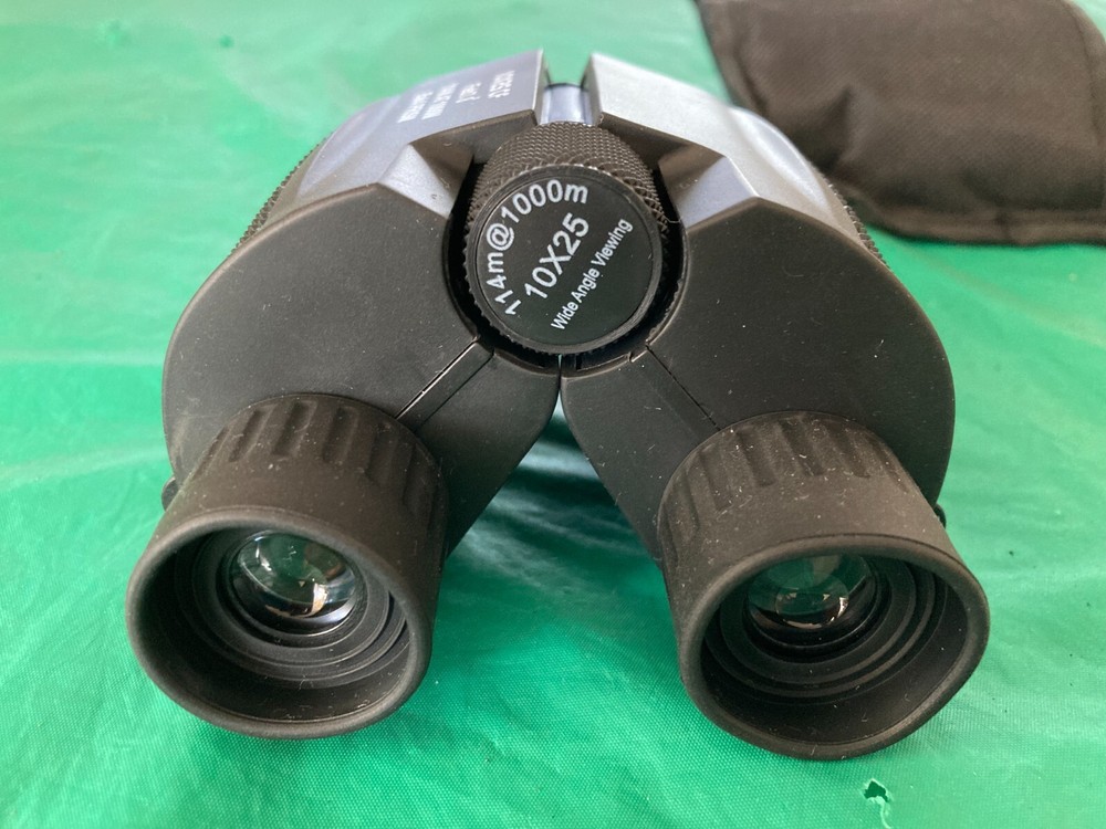 10 x 25 CF Bak4 Prism Wide Angle Viewing Compact Binoculars
