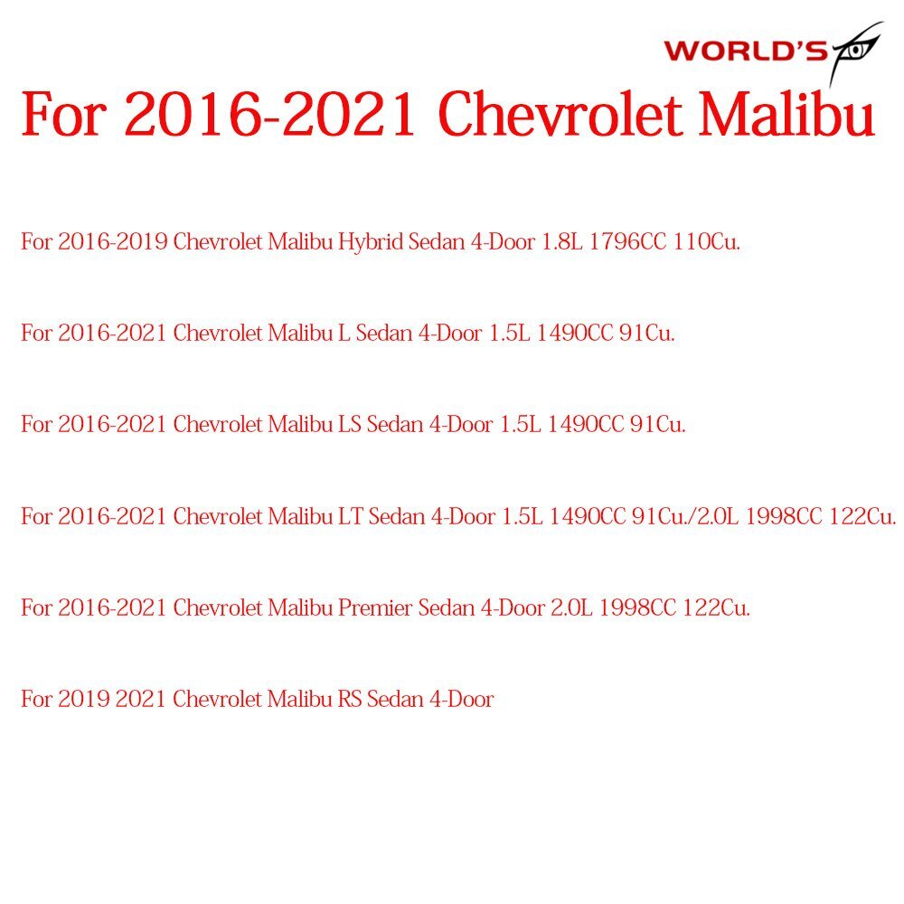 For 2016-2021 Chevy Malibu Outer Tail Light Assembly Replace Passenger RH Side