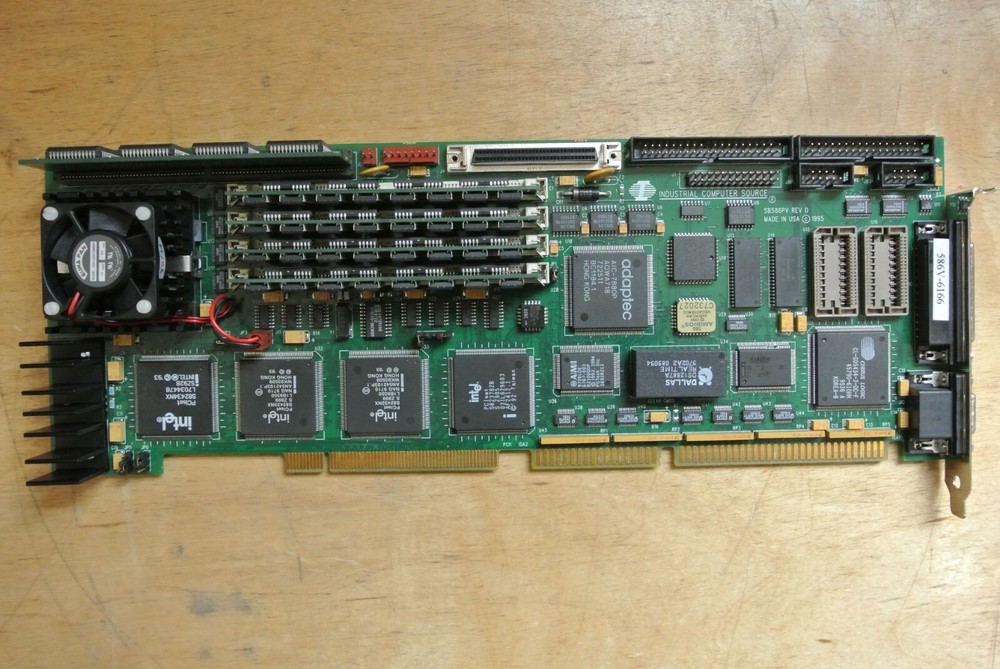 INDUSTRIAL COMPUTER SOURCE SB586PV REV D P166 CPU SINGLE BOARD COMPUTER VGA SCSI