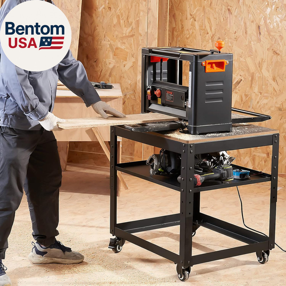 Thickness Planer Stand, 100 Lbs Heavy Loads, Three-Gear Height Adjustable Thickn
