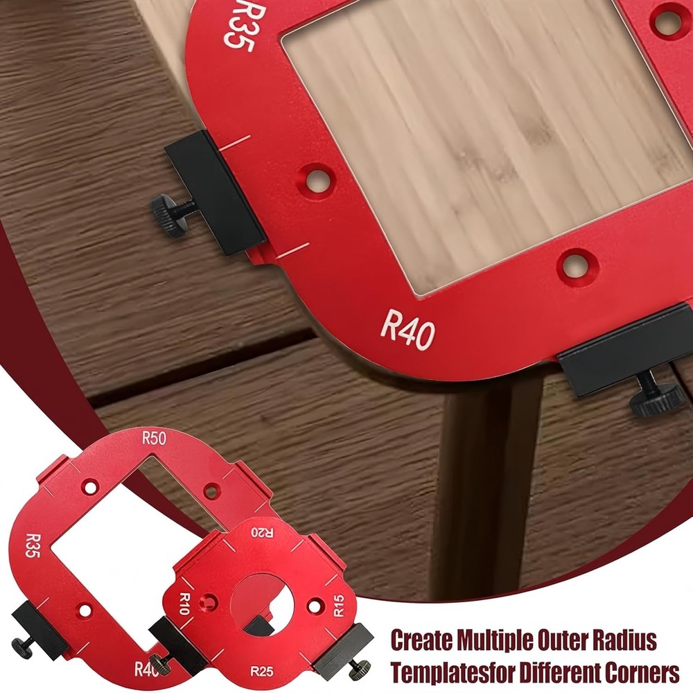 Alloy Corner Radius Template - Adjustable Circle Locator Woodworking Tool