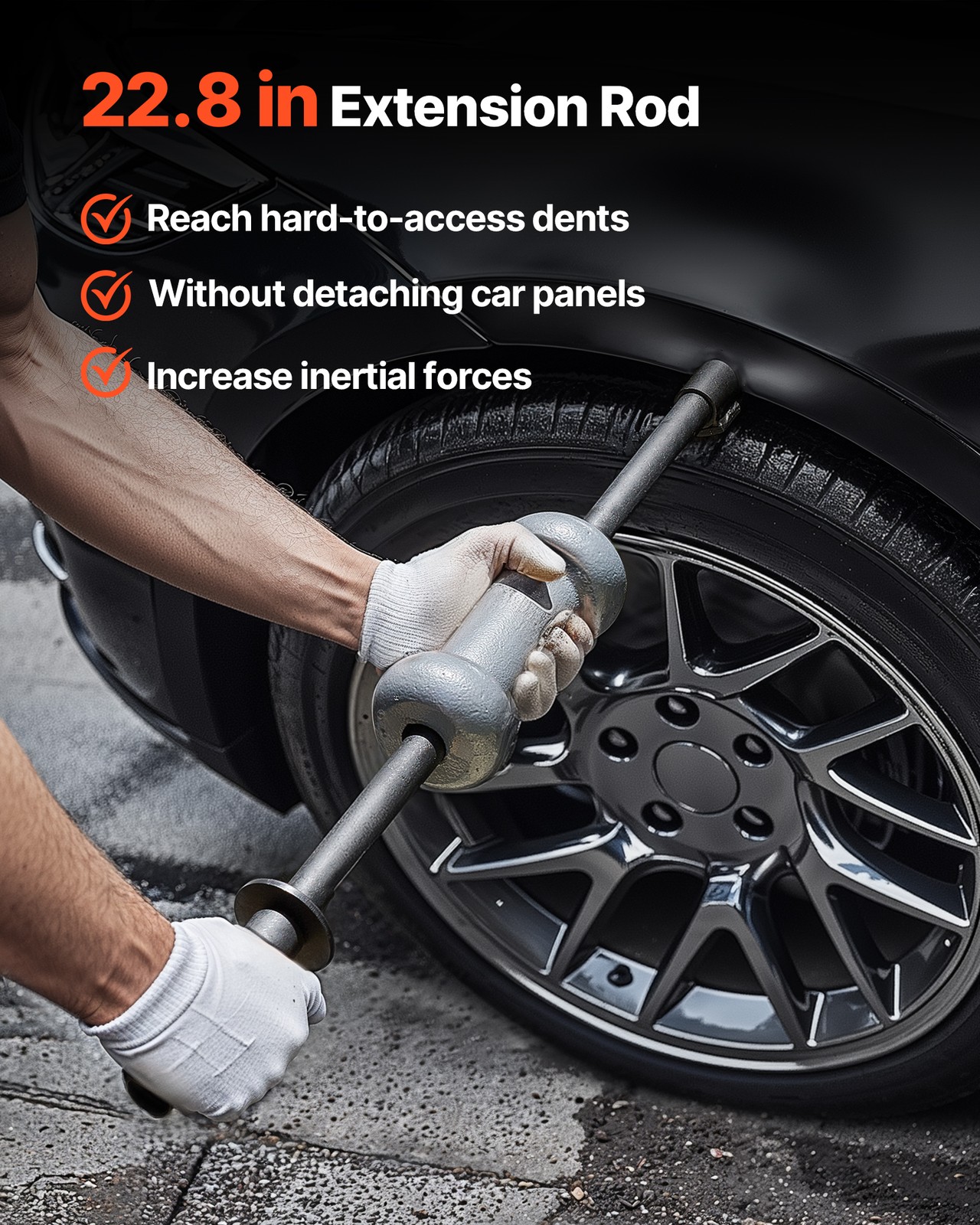 VEVOR Dent Puller Kit Slide Hammer Dent Puller 10 lbs Auto Body Dent Repair Set