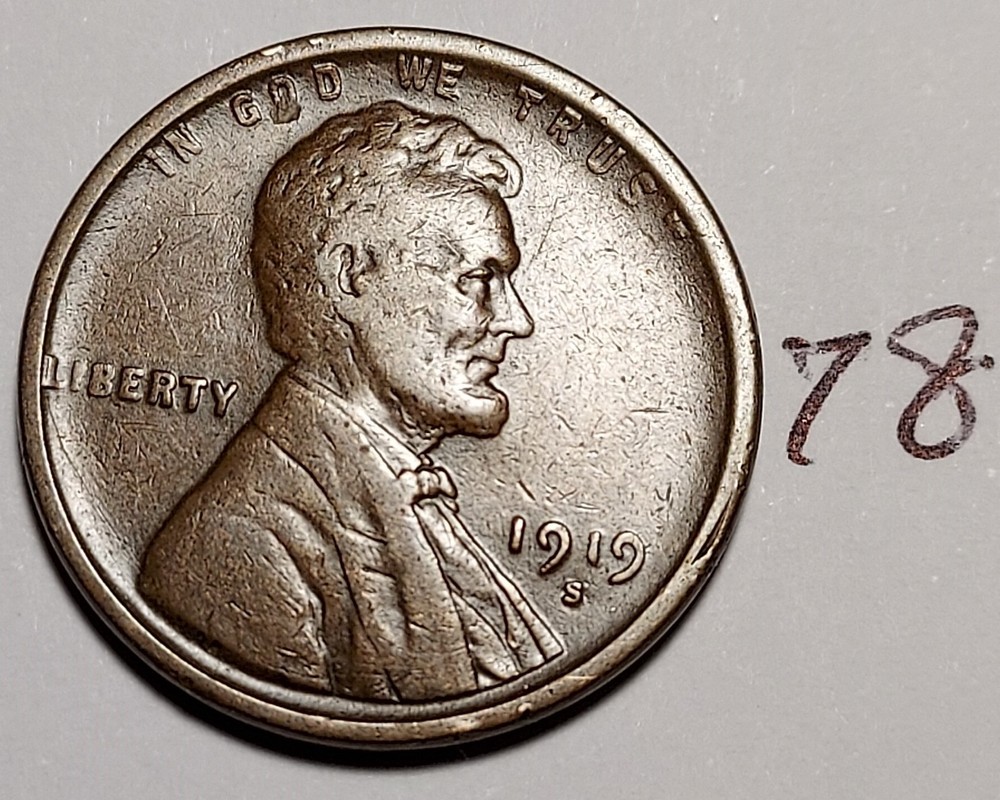 1919-S Lincoln Wheat Cent #78