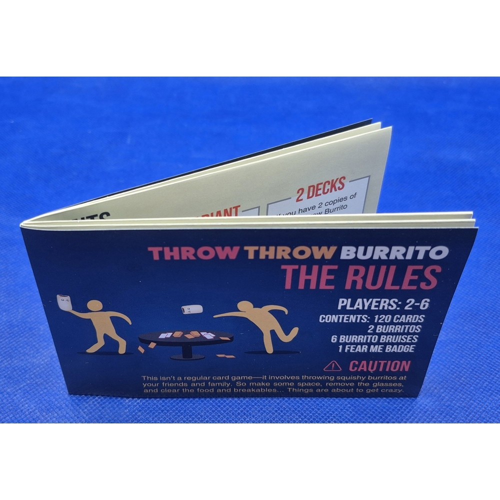 Throw Throw Burrito REPLACEMENT Original 2020 Rulebook