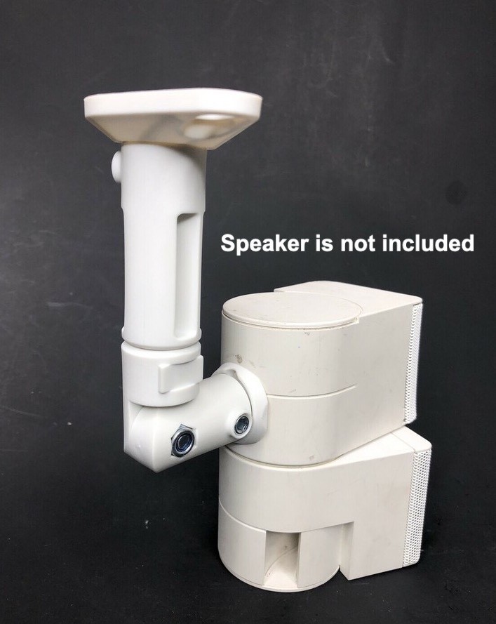 Wall Mount Ceiling Bracket for Bose Jewel Double Cube Speaker - Single - White