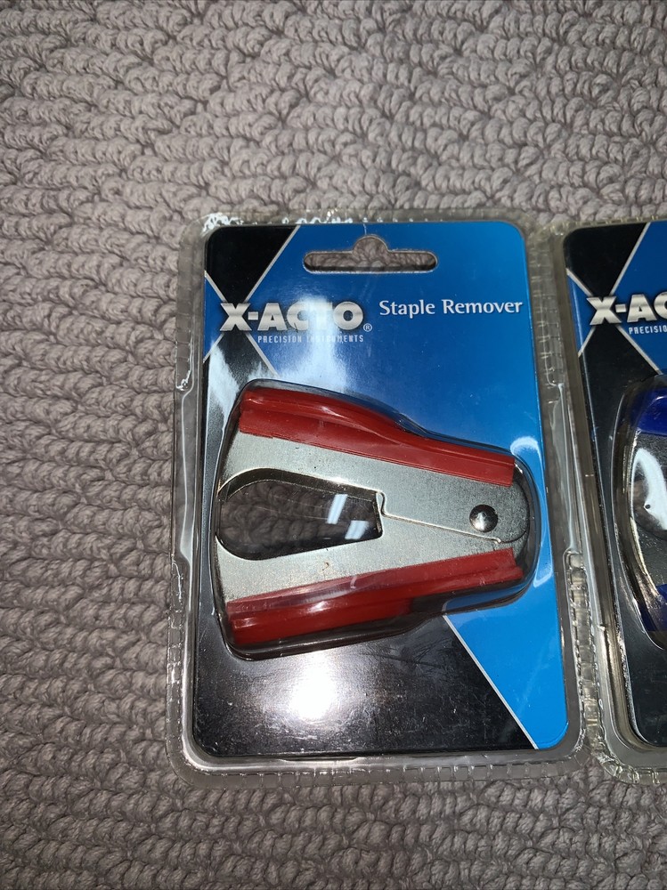 X-ACTO Staple Remover from Precision Instruments Red Blue Black