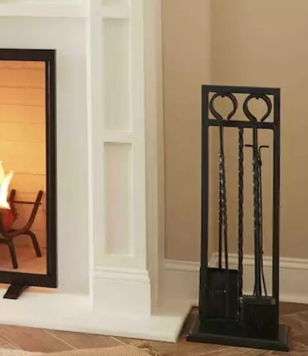Style Selections Premium 4-PC Steel Fireplace Tool Set