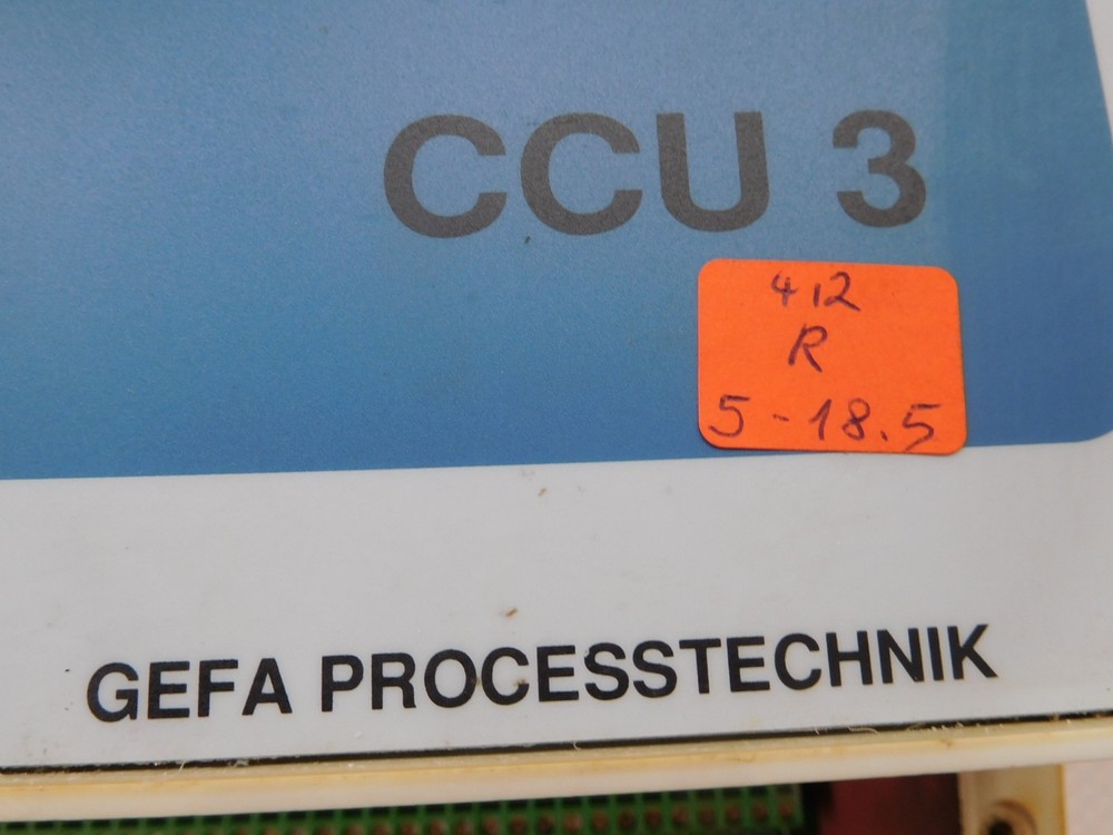 Gefa Process Technology CCU3, Control Terminal Display Unit